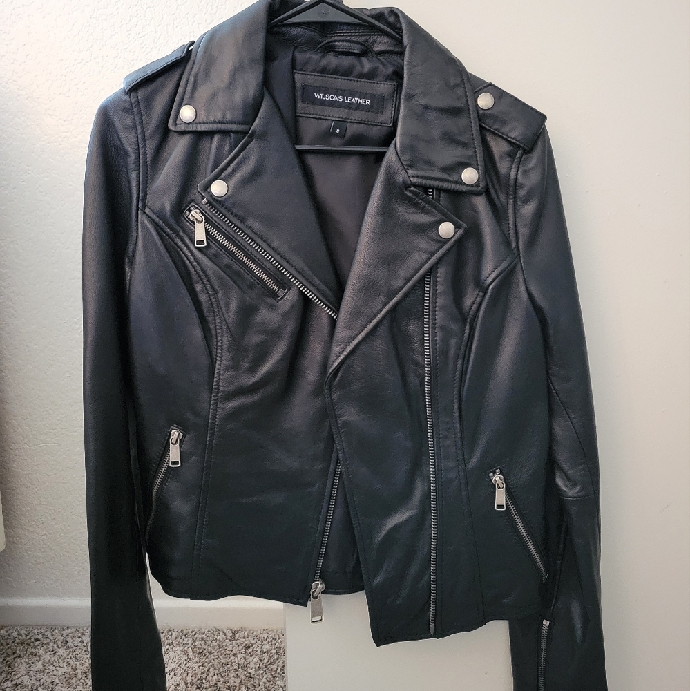Madeline Asymmetrical Wilson Black Leather Jacket